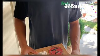Package Delivery Driver Gets Lucky & Fucks Cops Wife (Married Cheating Blonde Cougar MILF wants BBC)