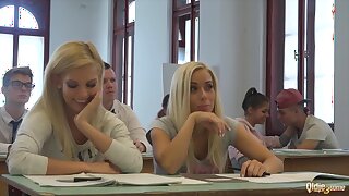 College Students Fuck their Professor in Class in Front of Colleagues