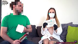 Blonde Nurse Fucked after Corona Test