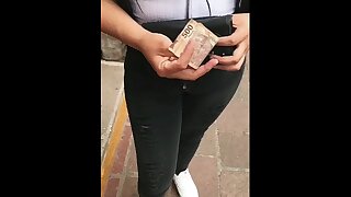 MONEY for SEX,Mexican Teen is Waiting for her Boyfriend and I Pay Her!ASS IN PUBLIC,(Subtitled)VOL2